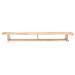 Gymbank breed met wielen, 300 x 28 cm, 35 cm hoog