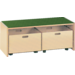Podiumelement recht 100 × 40 × 35 cm, Ahorn met Tretford bekleding kleur Champignon