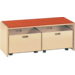 Podiumelement recht 100 × 40 × 35 cm, Ahorn met Tretford bekleding kleur Champignon