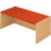 Podiumelement recht 120 × 40 × 35 cm, Beuken met Tretford bekleding