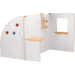 Kinderopvangspeelwand, rollenspel, 129 x 143,5 x 101,5 cm, berkenmultiplex