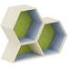 Lernwabe® Flip Set S: 2 hele + 1 halve honingraat S, lichtbl/lichtgr (incl. montage)