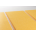 Akoestische PET-vilt wandpanelen, set4, geel, 30x120 cm