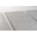 Akoestische PET-vilt wandpanelen, set4, lichtgrijs, 30x120 cm