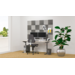 Akoestische PET-vilt wandtegels, set24, combi set grijs,30x30cm