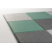 Akoestische PET-vilt wandtegels, set24, combiset petrol groen, 30x30cm