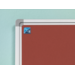 Prikbord Softline profiel 16mm, bulletin rood, 90x120 cm