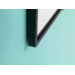 Whiteboard, wit emaille, Softline 8 mm - zwart profiel, 60x90 cm