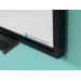 Whiteboard, wit emaille, Softline 8 mm - zwart profiel, 100x150 cm