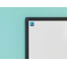 Whiteboard, wit emaille, Softline 8 mm - zwart profiel, 100x150 cm
