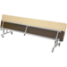 3-in1 tafel/zitbanken, H68 244cm x 69cm (zithoogte 37,5cm)