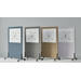 Akoestische whiteboard Silva, 200 x 120 cm, Blauw, verrijdbaar