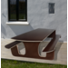 Opklap picknick bank voor buiten L130XB120XH72 cm outdoor, inclusief montage