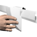 Opbergbakclip wit