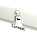 Info Rail wit 200 cm (inclusief bevestigingsmateriaal en eindkappen)