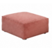 Zitelement Harley | Hocker, Stofgroep Harlow Reishi, zwarte doppootjes