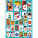 Beloningsstickers Kerst 55 36 motieven, 720 stickers