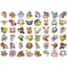 Krasstickers Vrolijke dierenkop 551 48 motieven, 720 stuks