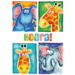 Miniposters Fantasie dieren 1027 4 motieven, 20 stuks