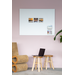 Glasbord Legamaster mat 100 x 150 cm Warm Grey (rechte hoek)