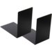Boekensteun metaal 90 x 140 x 140 mm zwart, per set