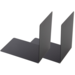 Boekensteun metaal 90 x 140 x 140 mm zwart, per set