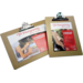 Klemplaat A4 bruin, hardboard