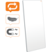 Whiteboard Nobo Move&Meet afneembaar en draagbaar 180x90cm grijs frame
