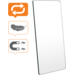 Whiteboard Nobo Move&Meet afneembaar en draagbaar 180x90cm zwart frame