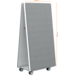 Whiteboard Nobo Move&Meet basis set afneembaar en draagbaar whiteboard/memobord grijs