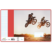 Schriften commerciaal 4x7,5 mm, motorcross, 16,5 x 21 cm (25 stuks)