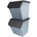 Sorteerbak Sigma blauw/grijs 493 x 388 x 448 mm, 60 liter