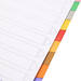 Tabbladen A4 23-rings karton met kunststof tabs, 10-delig