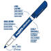 Whiteboardstiften Carioca Clip medium zwart, 12 stuks