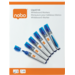Whiteboardstiften Nobo Liquid Ink ronde punt 3 mm blauw, 10 stuks