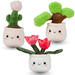 Pluchen plant in pot 12 cm assorti