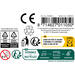 Foam vliegtuig 36 cm met stickers assorti