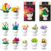 Bouwstenen bloemen in pot assorti