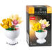 Bouwstenen bloemen in pot assorti