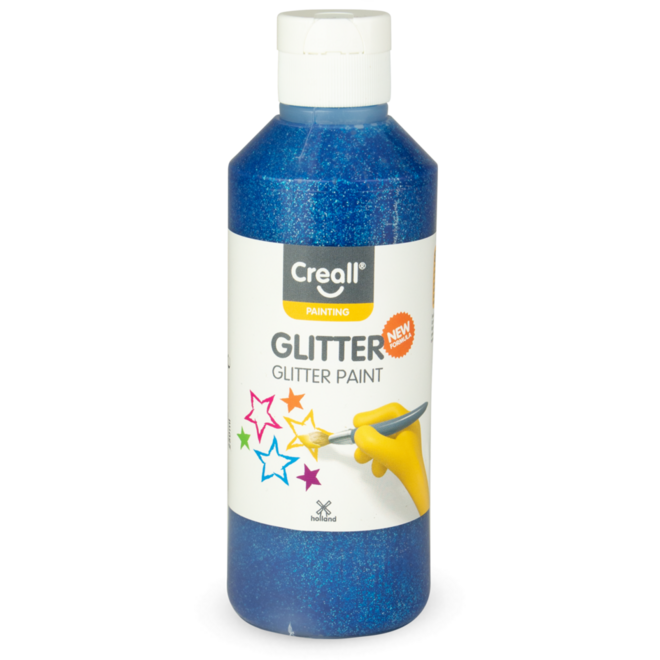Glitterverf Creall 250 ml blauw