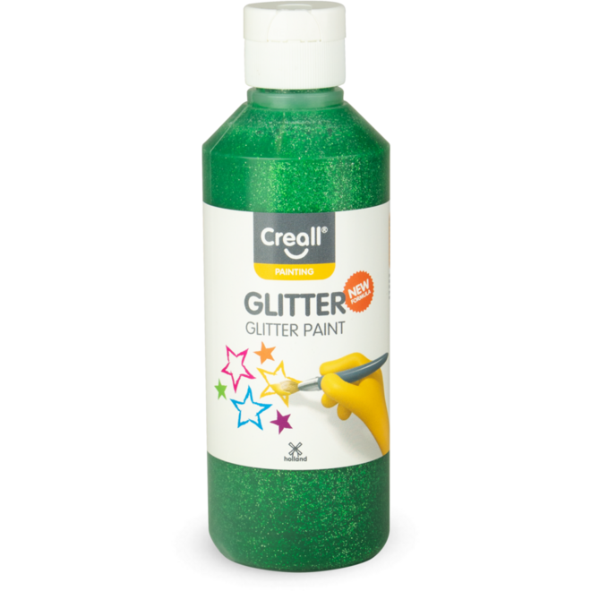 Glitterverf Creall 250 ml groen