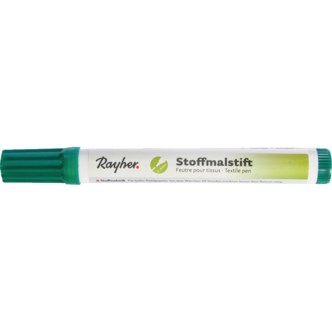 Textielstift, dikpunter donkergroen