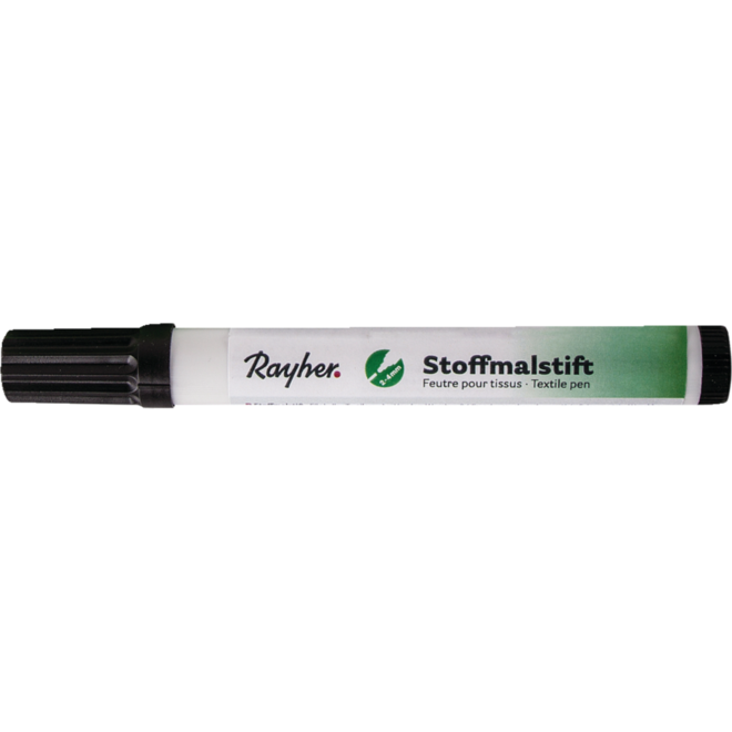 Textielstift, dikpunter zwart
