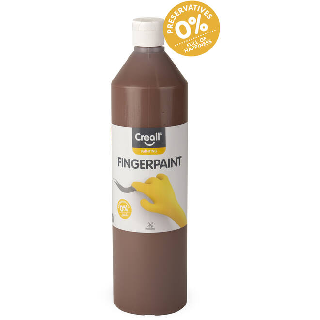Vingerverf Creall 750 ml bruin