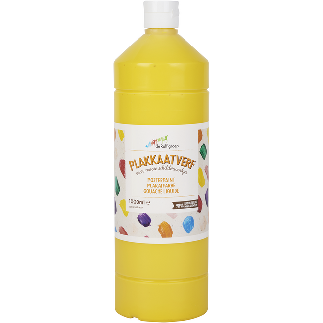 Plakkaatverf | de Rolf groep | topcolor, citroengeel 1000 ml