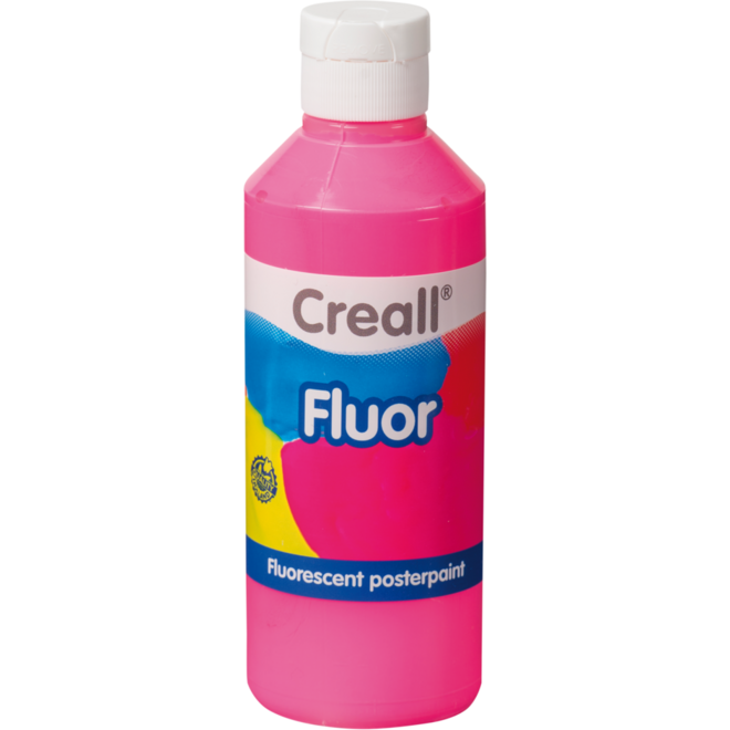 Plakkaatverf Creall Fluor 250 ml roze