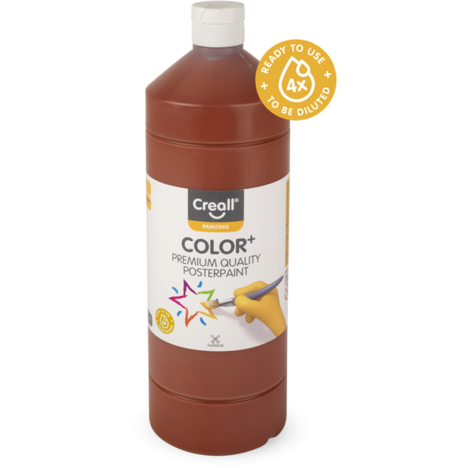Plakkaatverf Creall Color+ 1000 ml lichtbruin