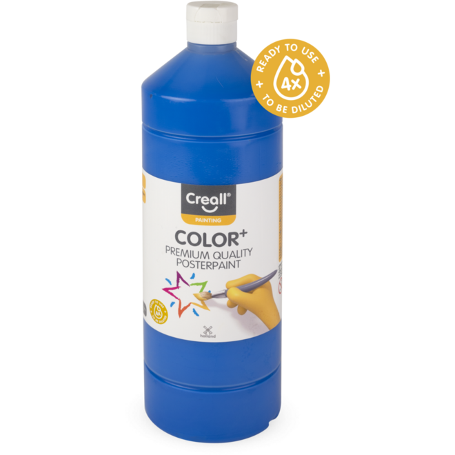 Plakkaatverf Creall Color+ 1000 ml lichtblauw