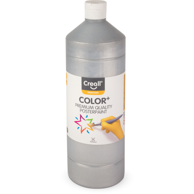 Plakkaatverf Creall Color+ 1000 ml zilver