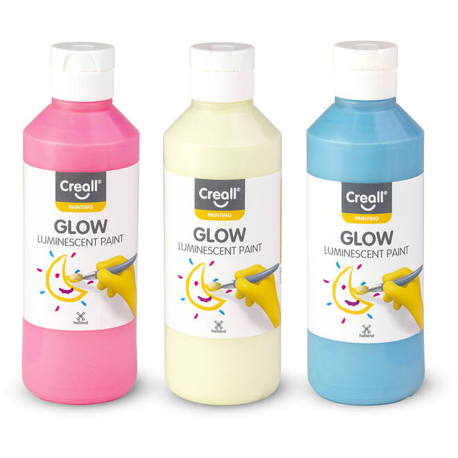 Lichtgevende verf Creall Glow 250 ml blauw